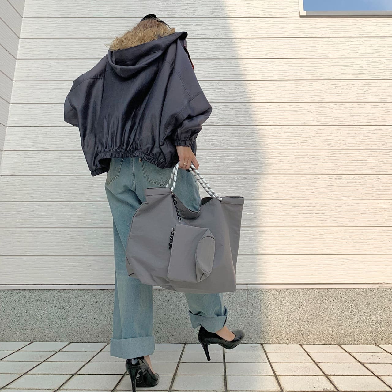 シアーパーカー ネイビー Free