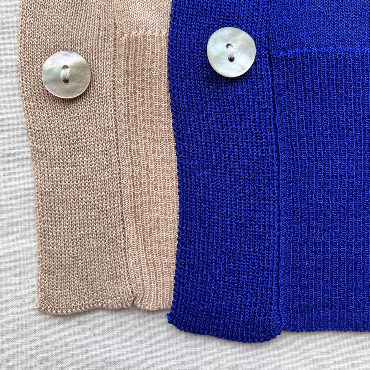 接触冷感ボックスカーデ ブルー Free