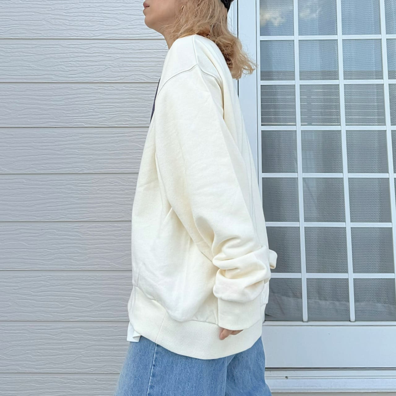 ハーフZipトレーナー ブラック Free