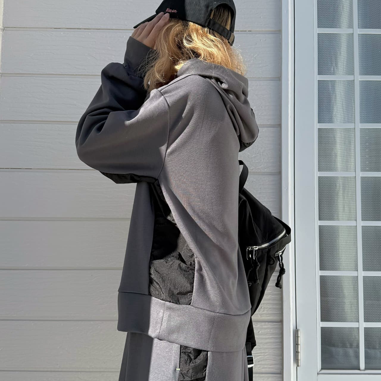 ソフトダンボールドッキングパーカー ブラック Free