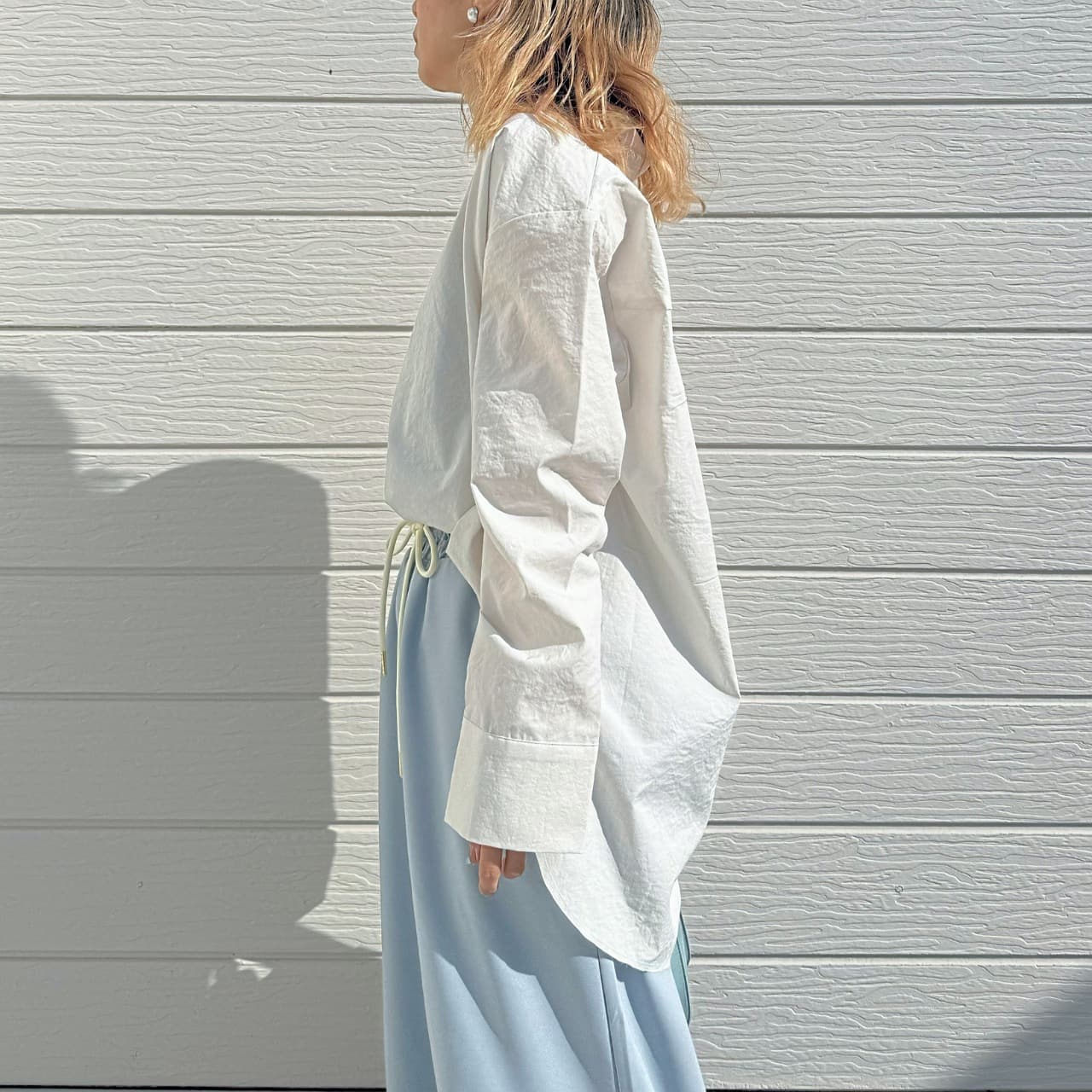 デニムスキッパーシャツ インディゴ Free