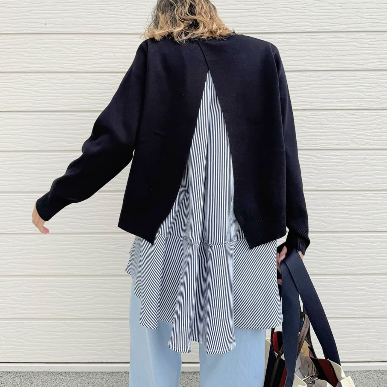 フレアタンクレイヤードニット イエロー Free