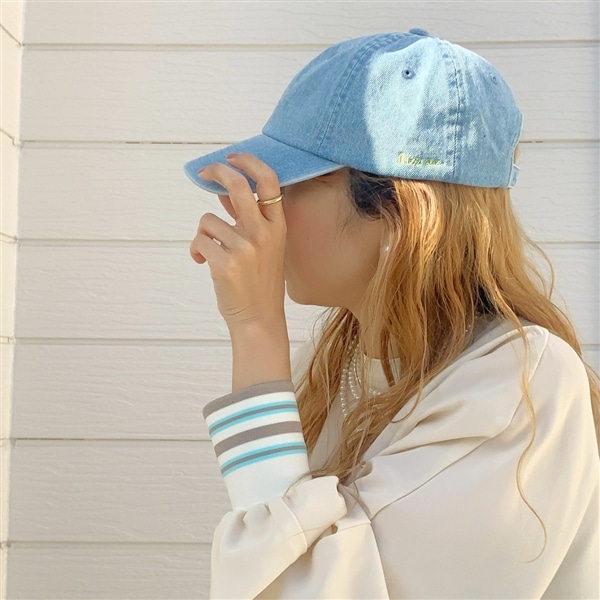 Rizz Q刺繍CAP インディゴ Free