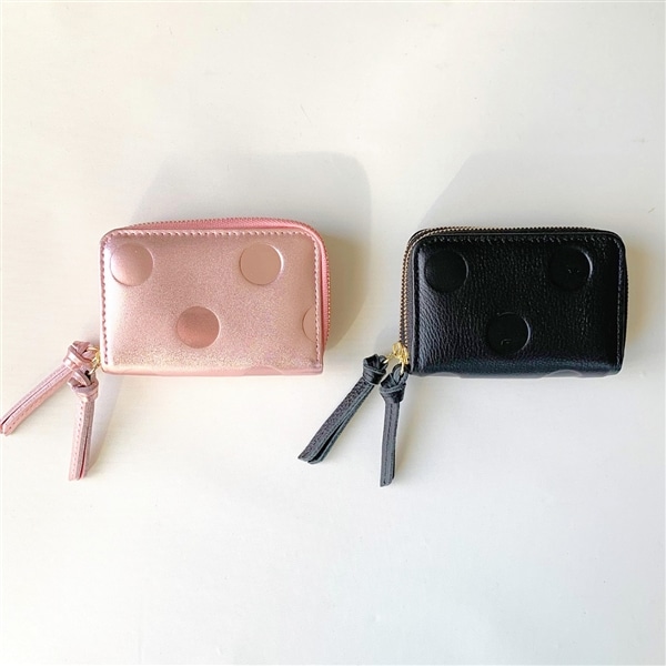 ドット型押ジャバラキーケース ブラック Free