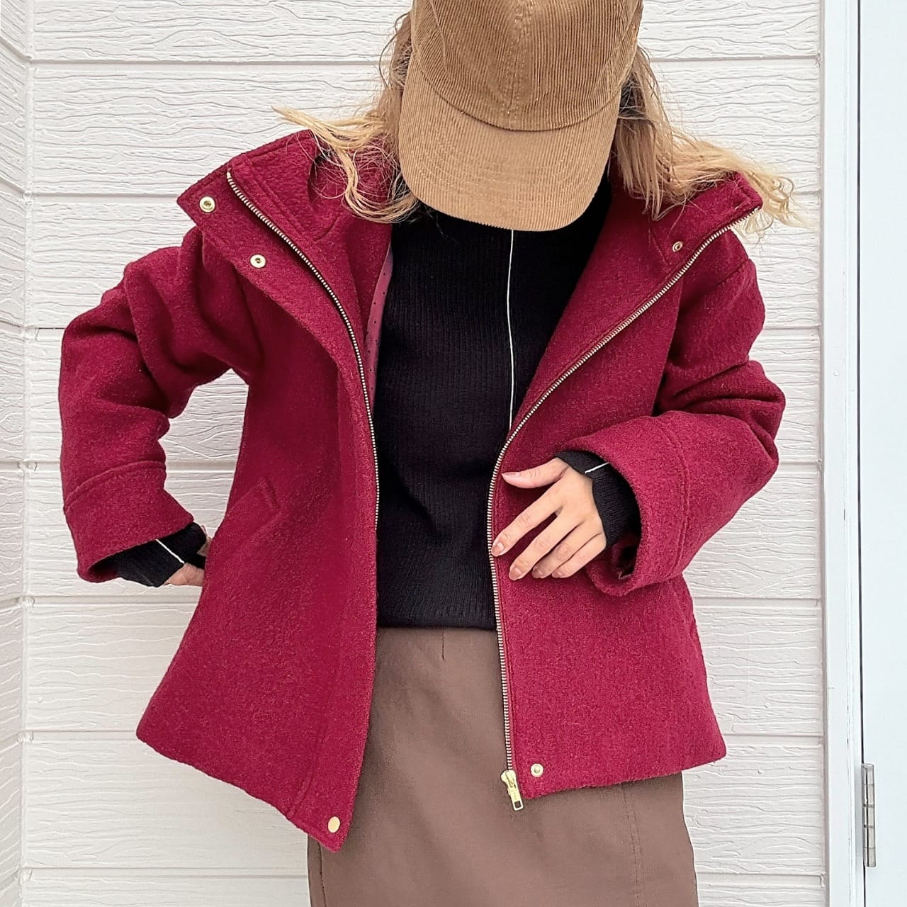 フーディーショートコート(Free ボルドー)｜ Q｜吉祥寺PARCO | ONLINE