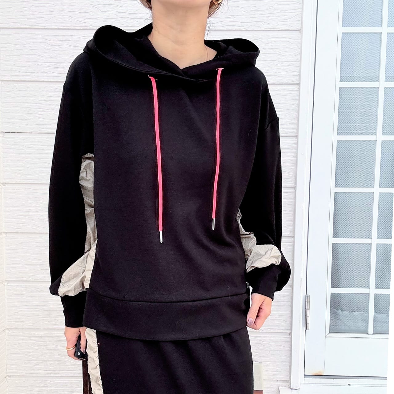 ソフトダンボールドッキングパーカー ブラック Free