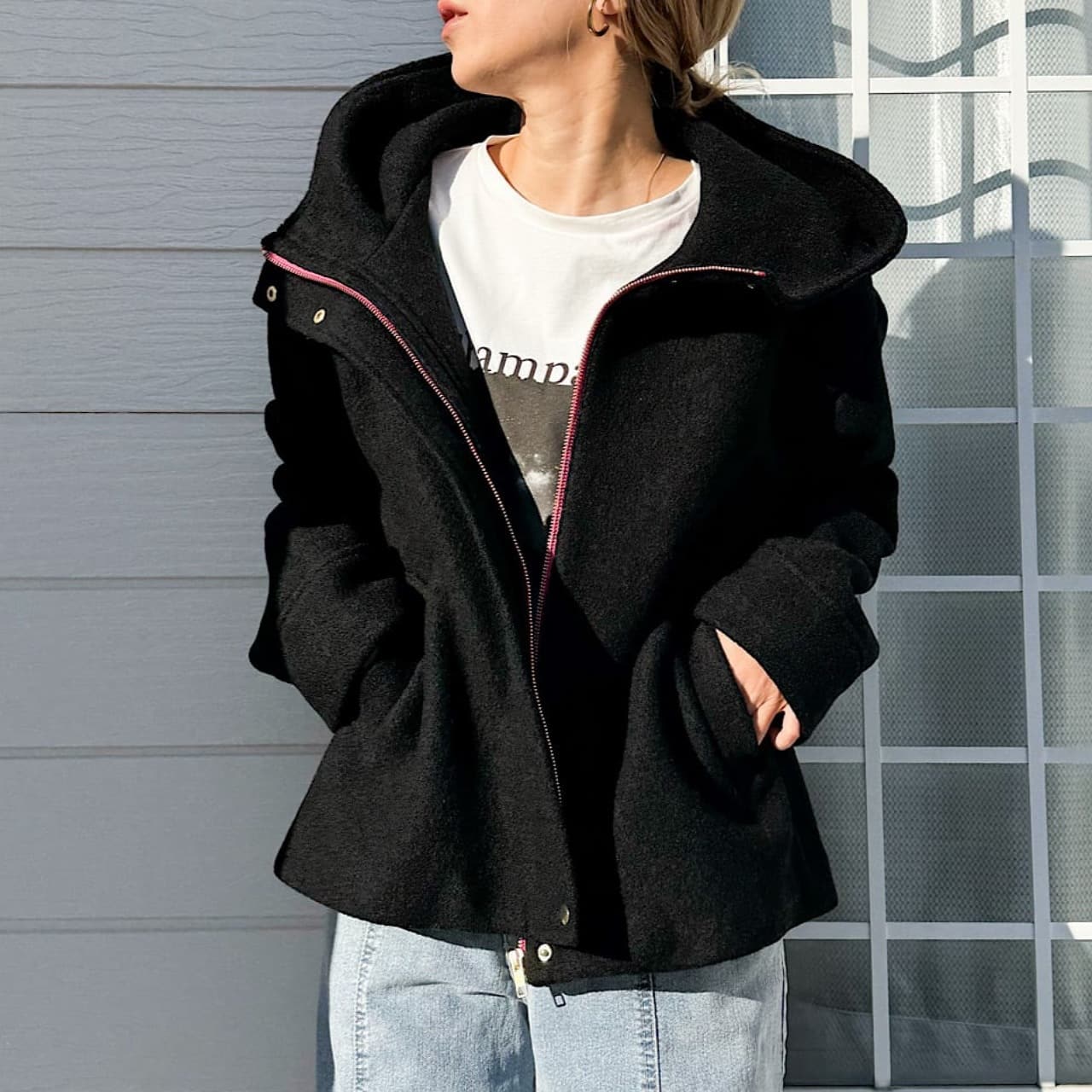 regleam フーディーショートコート フーディーショートコート(Free ボルドー)｜ Q｜吉祥寺PARCO | ONLINE