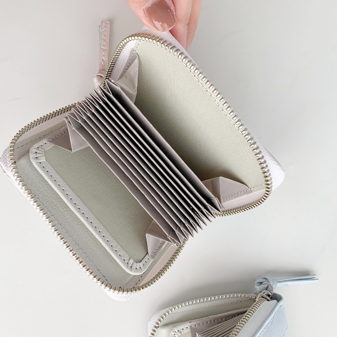 パールクロコジャバラウォレット ブルー Free