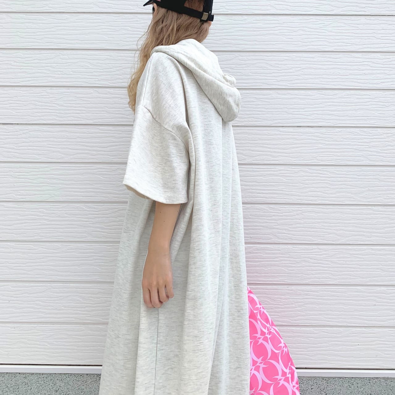 ビッグサイズマキシワンピース アイボリー Free