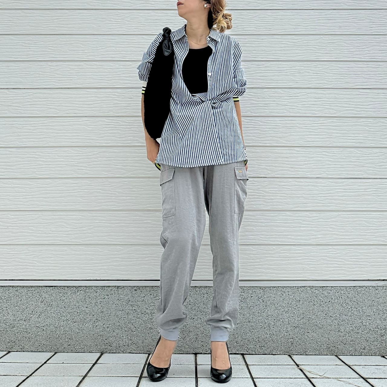 【セットアップ対応アイテム】ピーチタッチジョガーパンツ カーキ Free