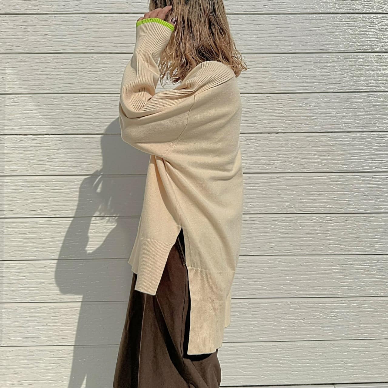 エンボスロゴニット ブラック Free