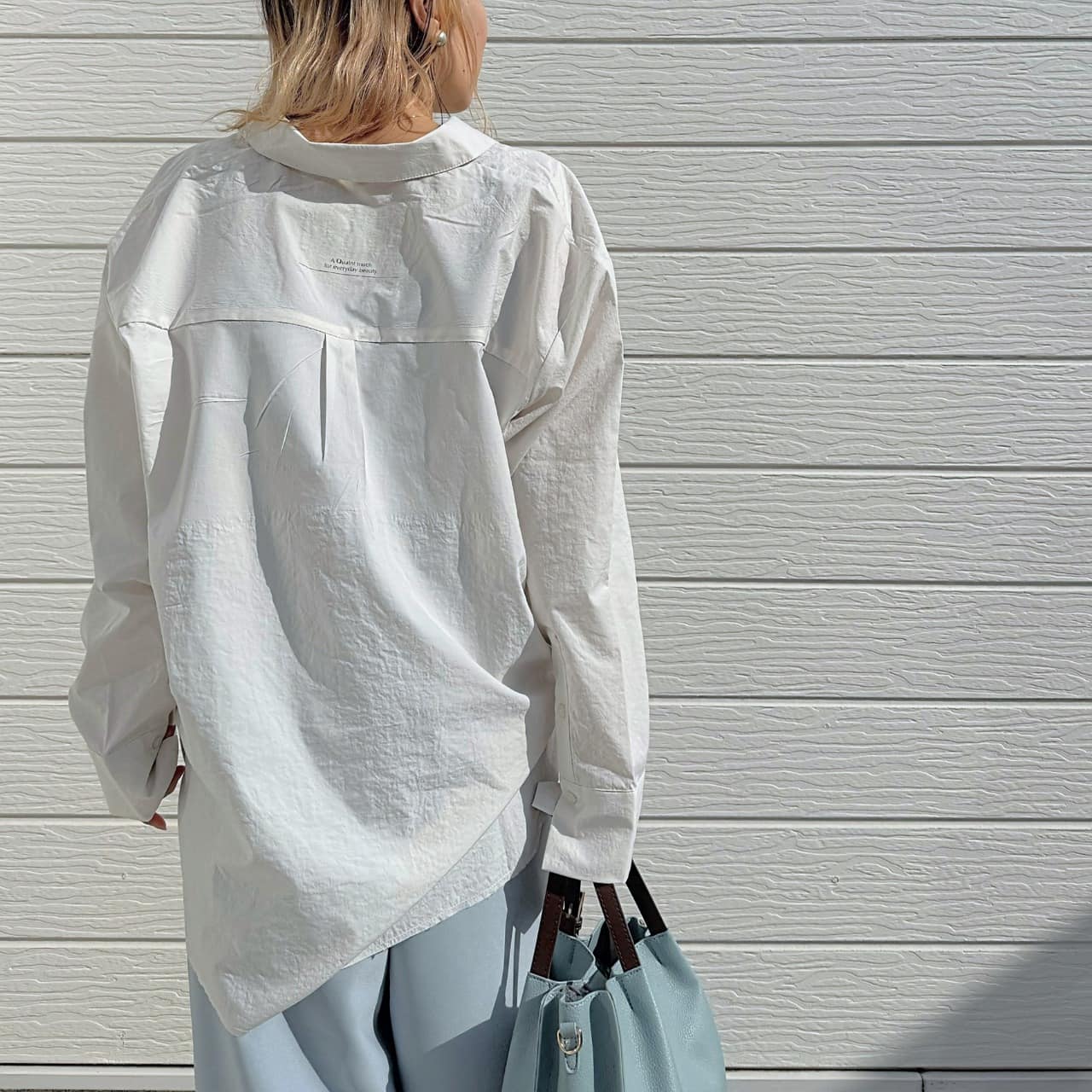 デニムスキッパーシャツ インディゴ Free