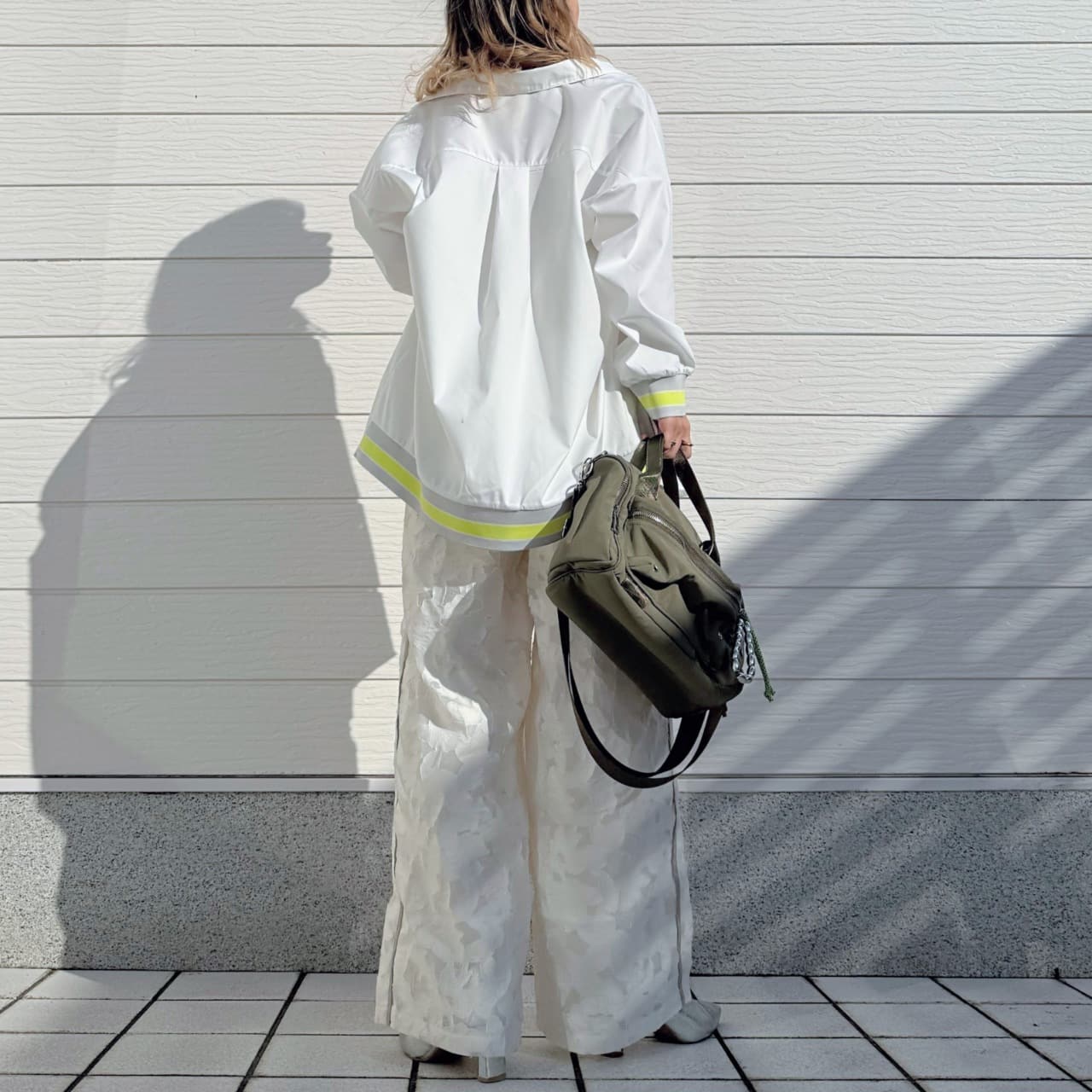 リブドッキングシャツ ブラック Free