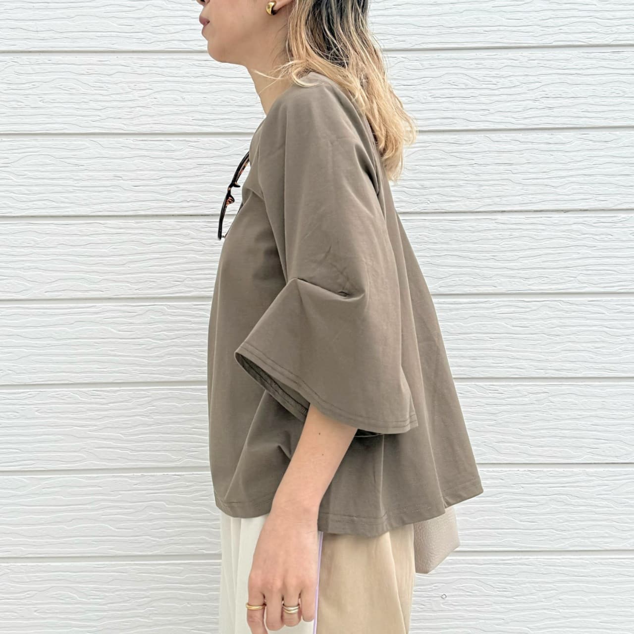 シルケットプルオーバー ライムイエロー Free