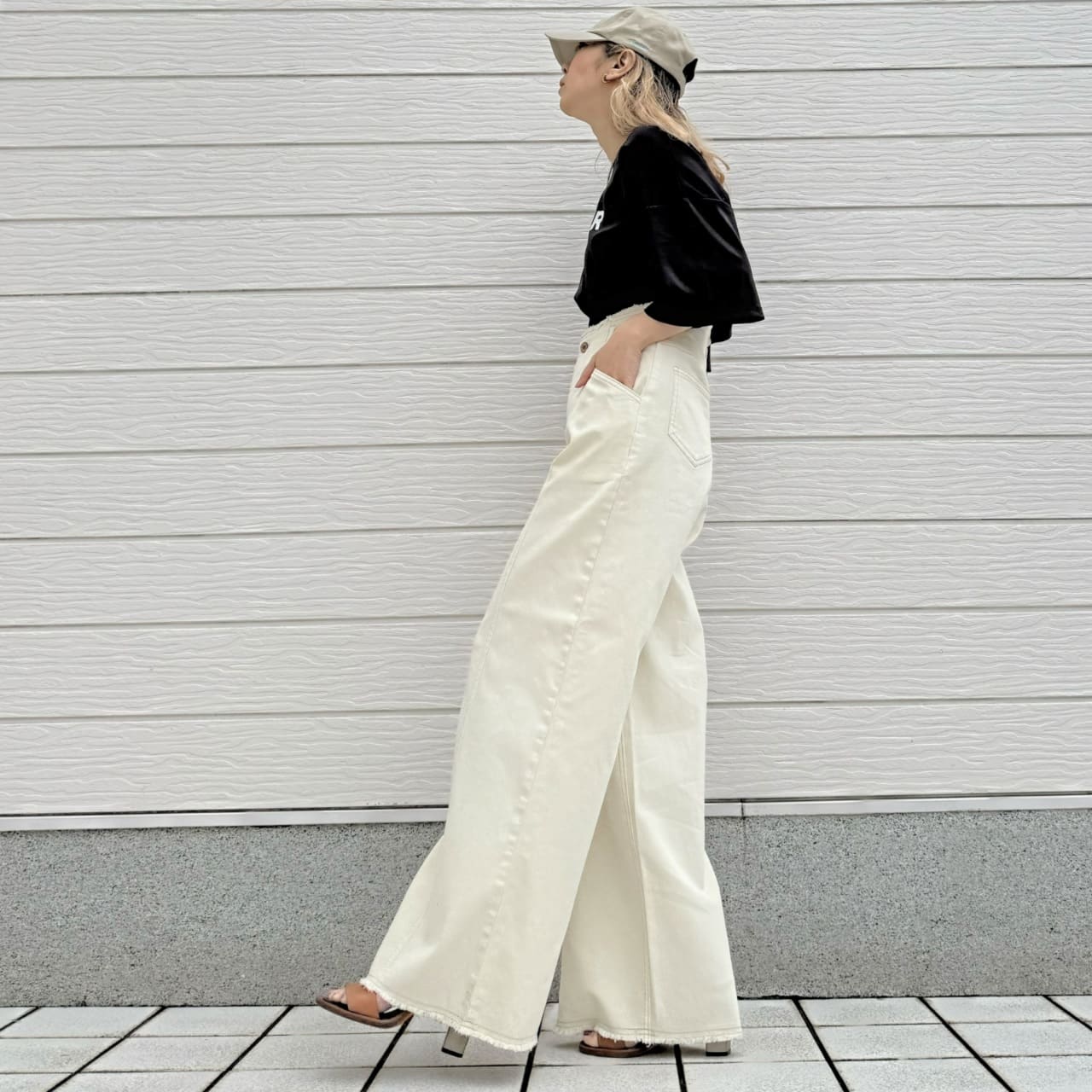 ストレッチデニムパンツ インディゴ Free