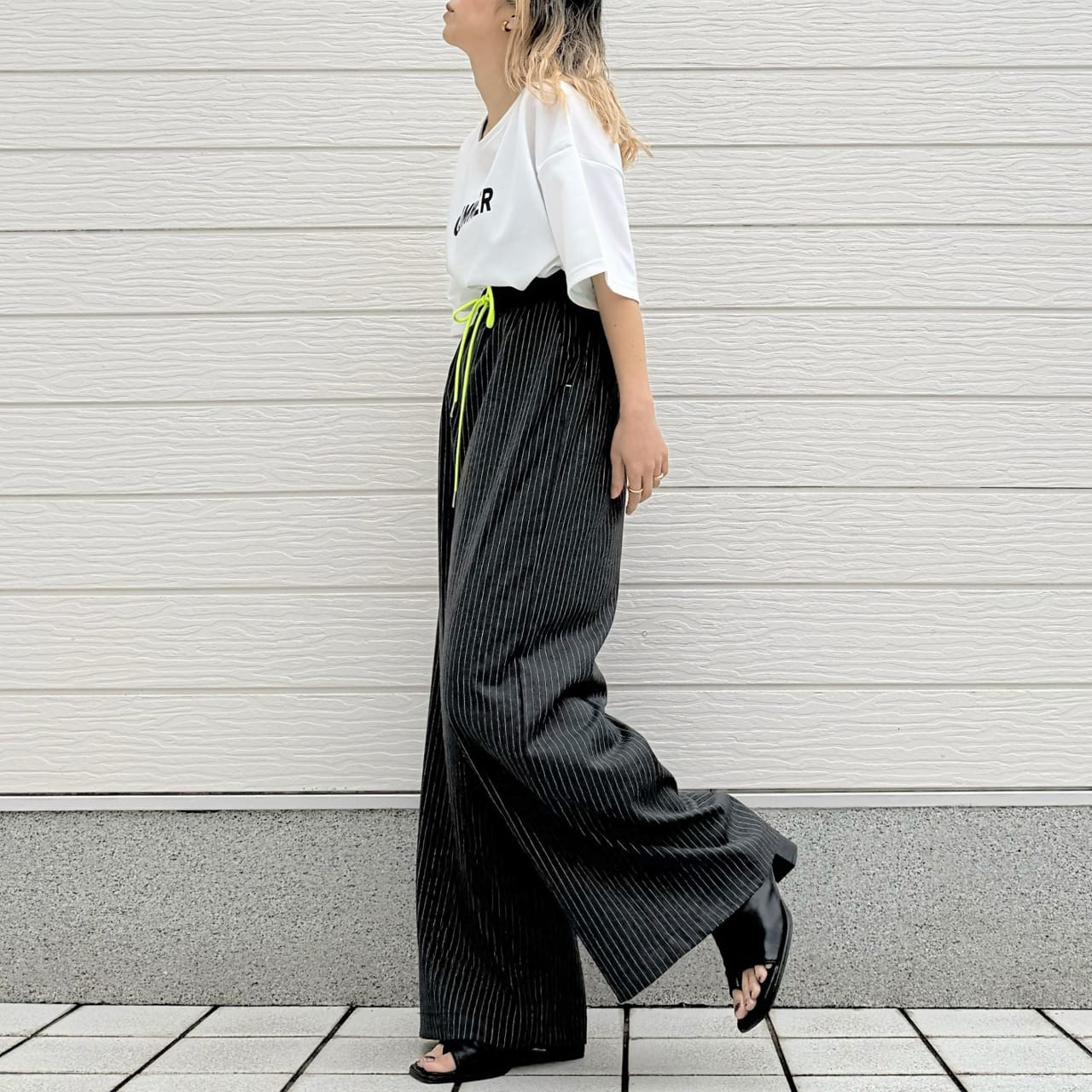 GLIIMMER半袖トップス ホワイト Free