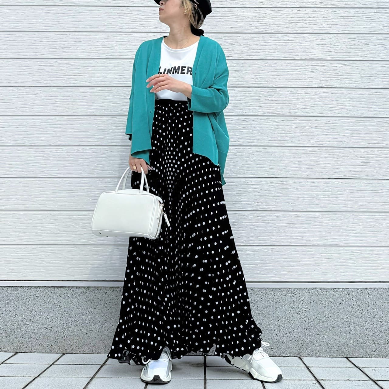 接触冷感BOXカーデ グリーン Free