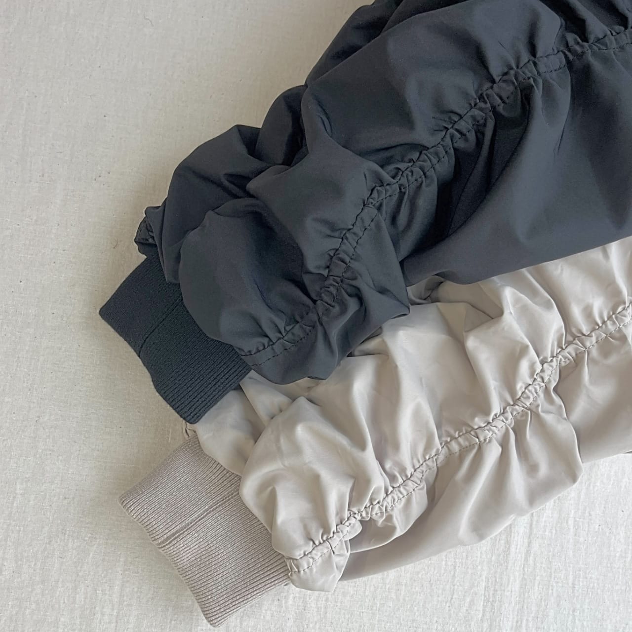 MA-1ギャザーブルゾン グレージュ Free