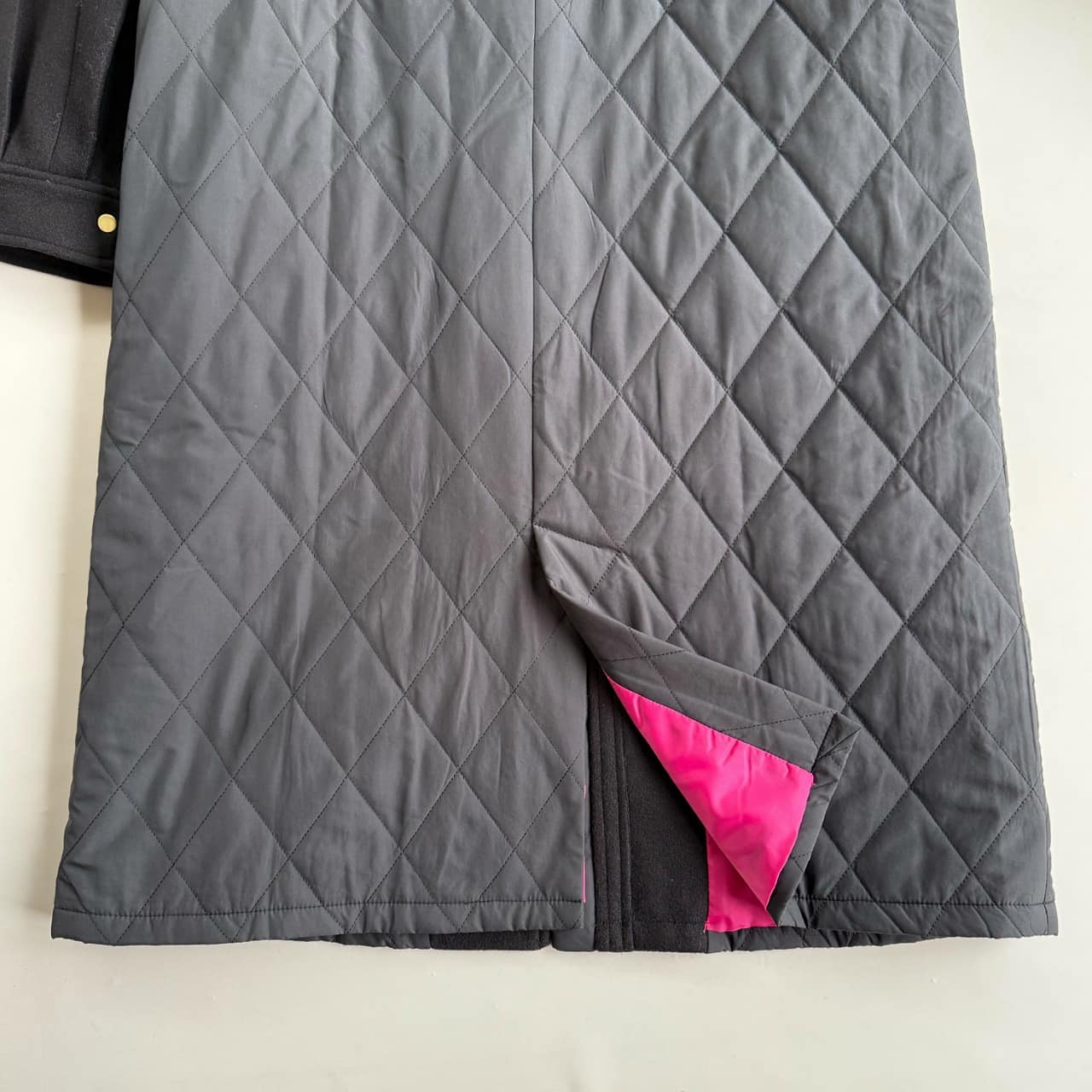 キルトオーバーコート アイボリー Free