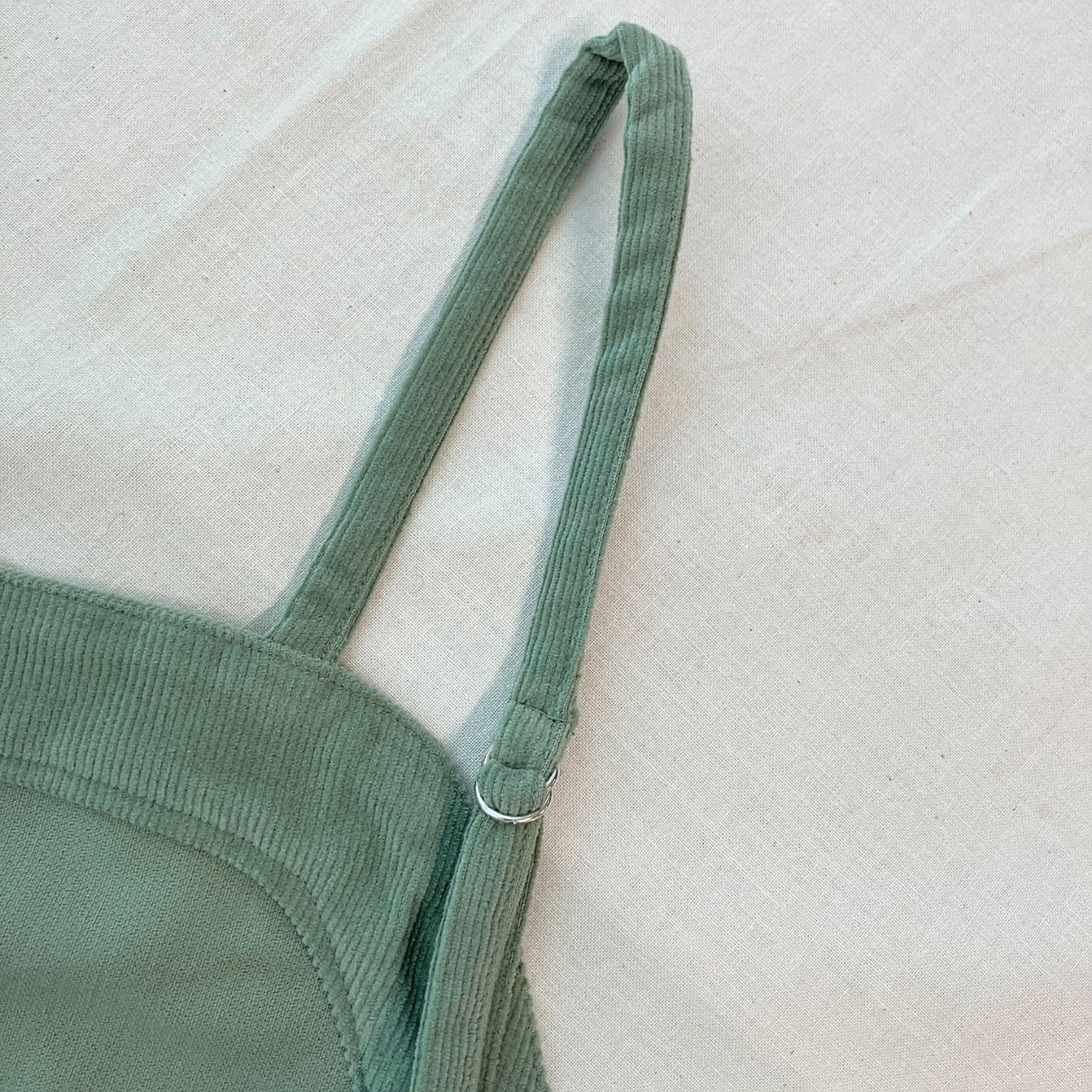 コーデュロイZipキャミワンピ ブラウン Free