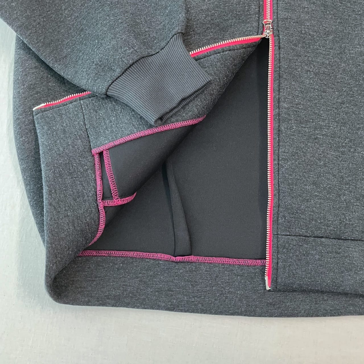 ボンディングパーカー グレー Free