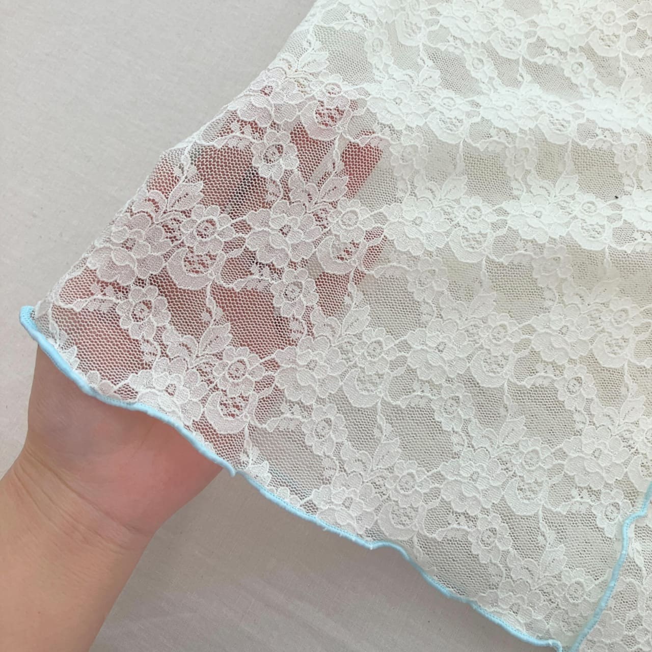 レーシーライントップス ホワイト Free