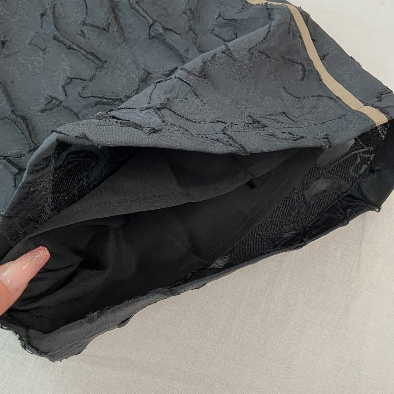 ジャガードワイドパンツ ホワイト Free