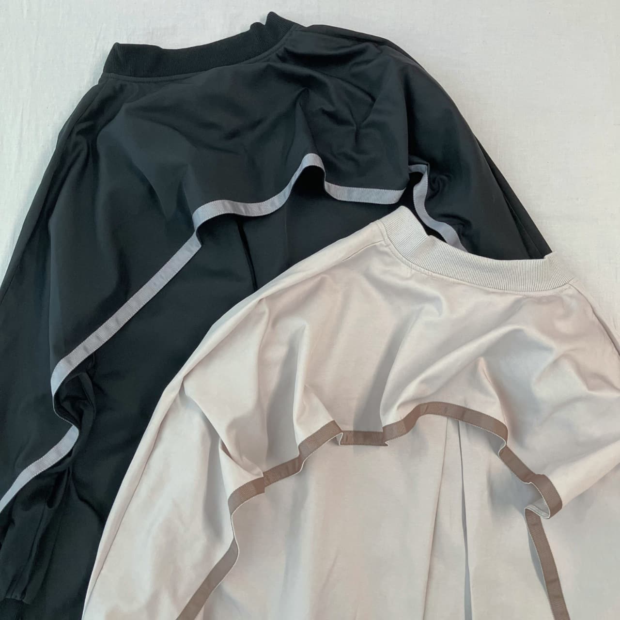 バックテープラインブルゾン アイボリー Free