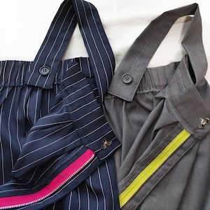 ワイドベルトサロペット グレー Free