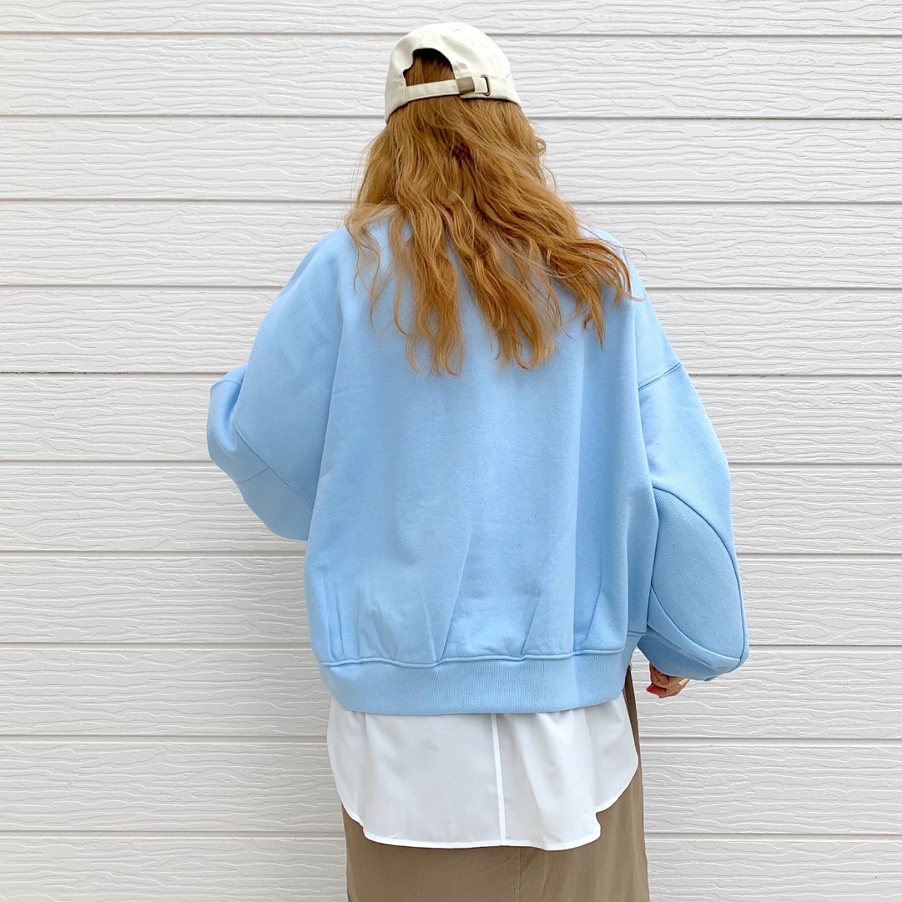 裏毛09プリントトレーナー ラベンダー Free