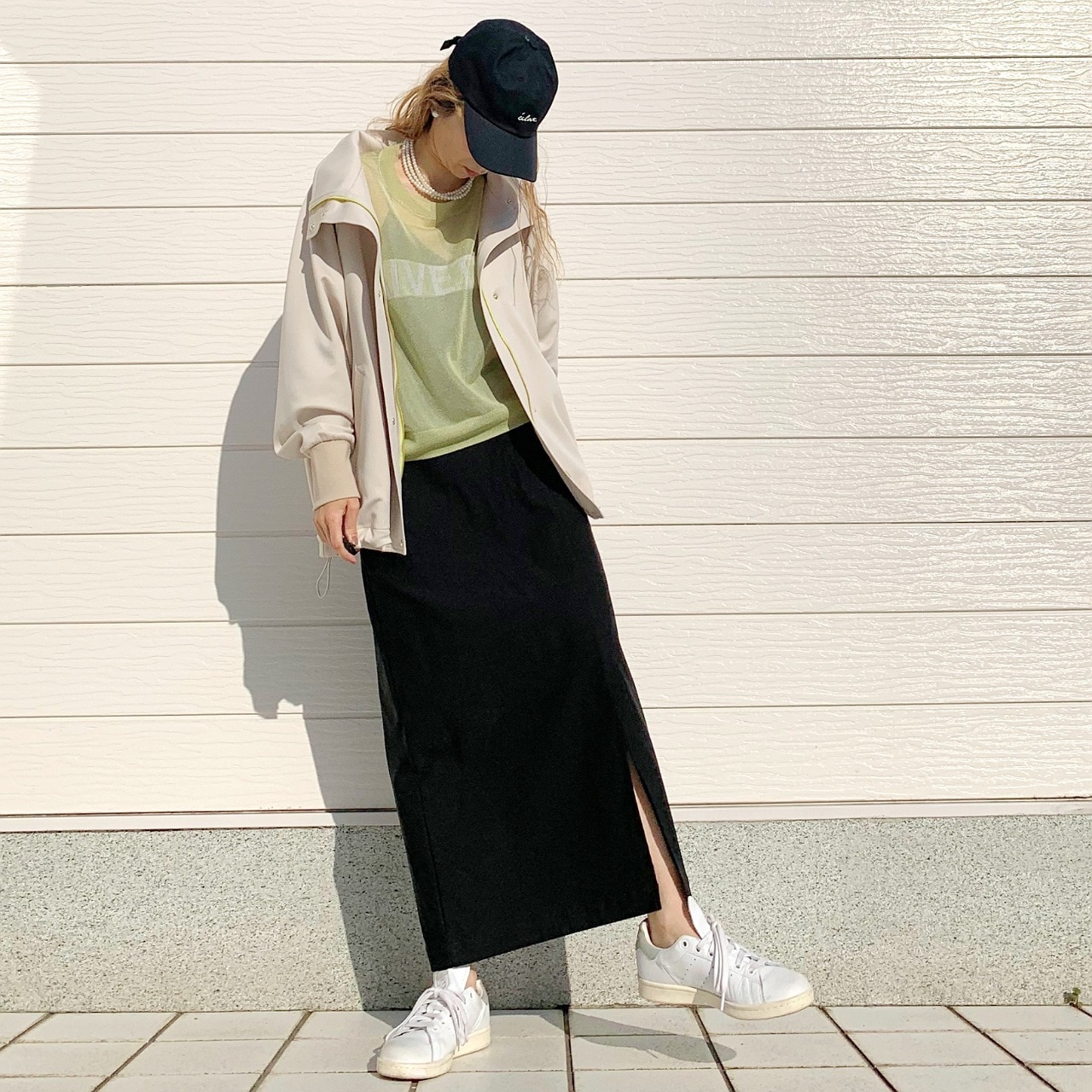 ライトダンボールドルマンブルゾン アイボリー Free