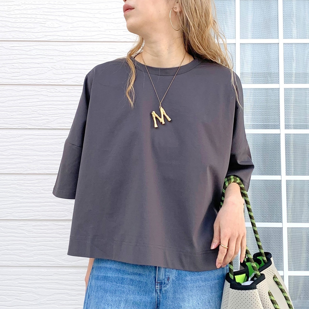 ドライタッチコットントップス イエロー Free