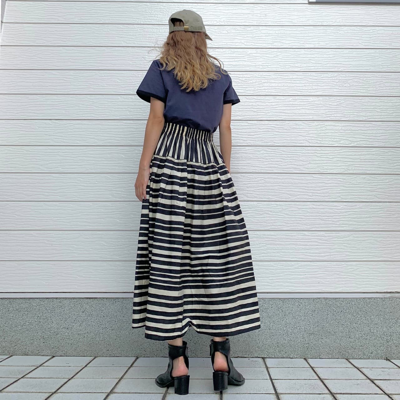 リンガーロゴプリントT オリーブベージュ Free