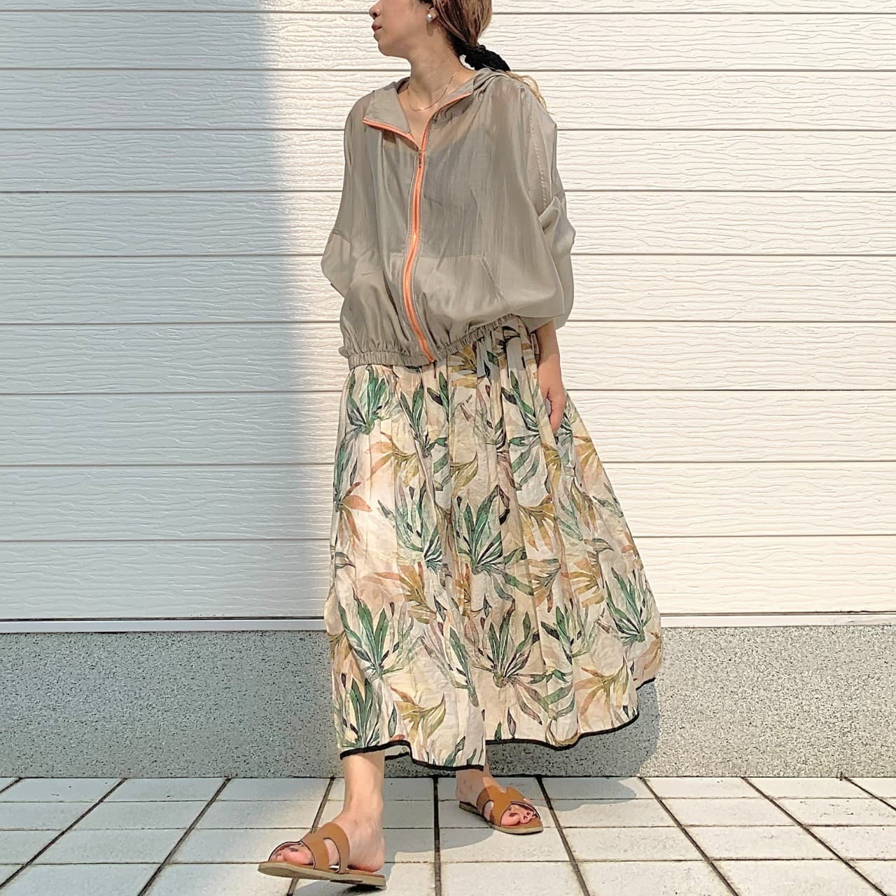 シアーパーカー ベージュ Free