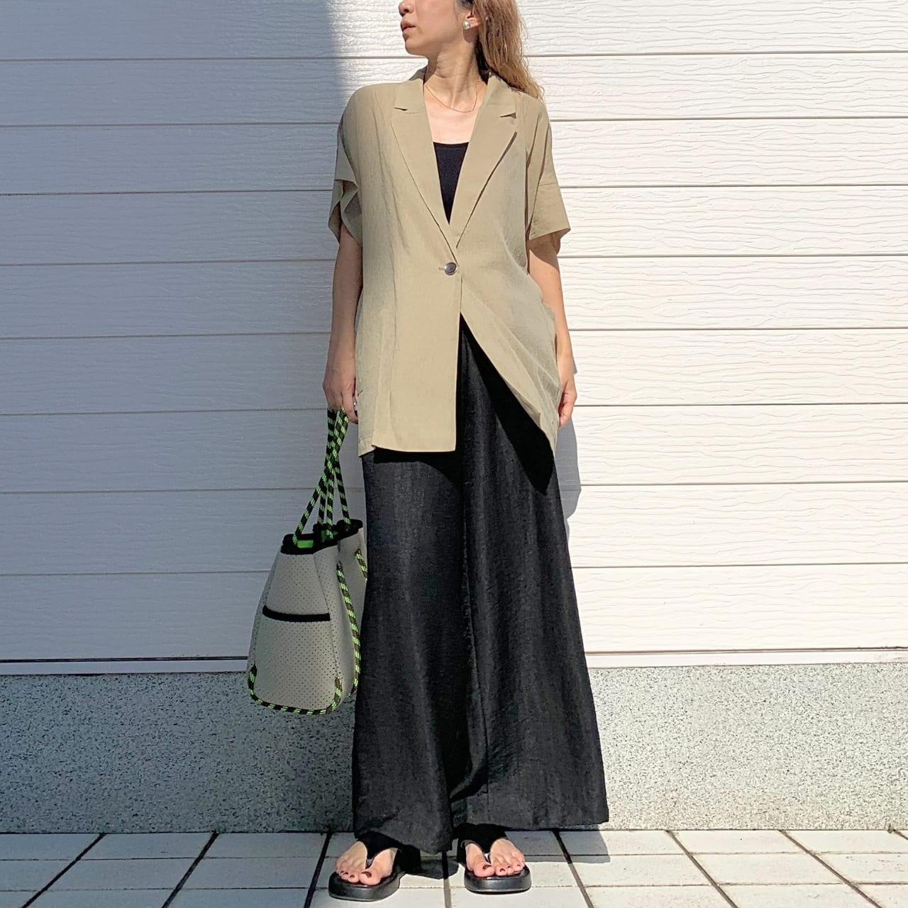 ハイツイストシアージャケット イエローベージュ Free