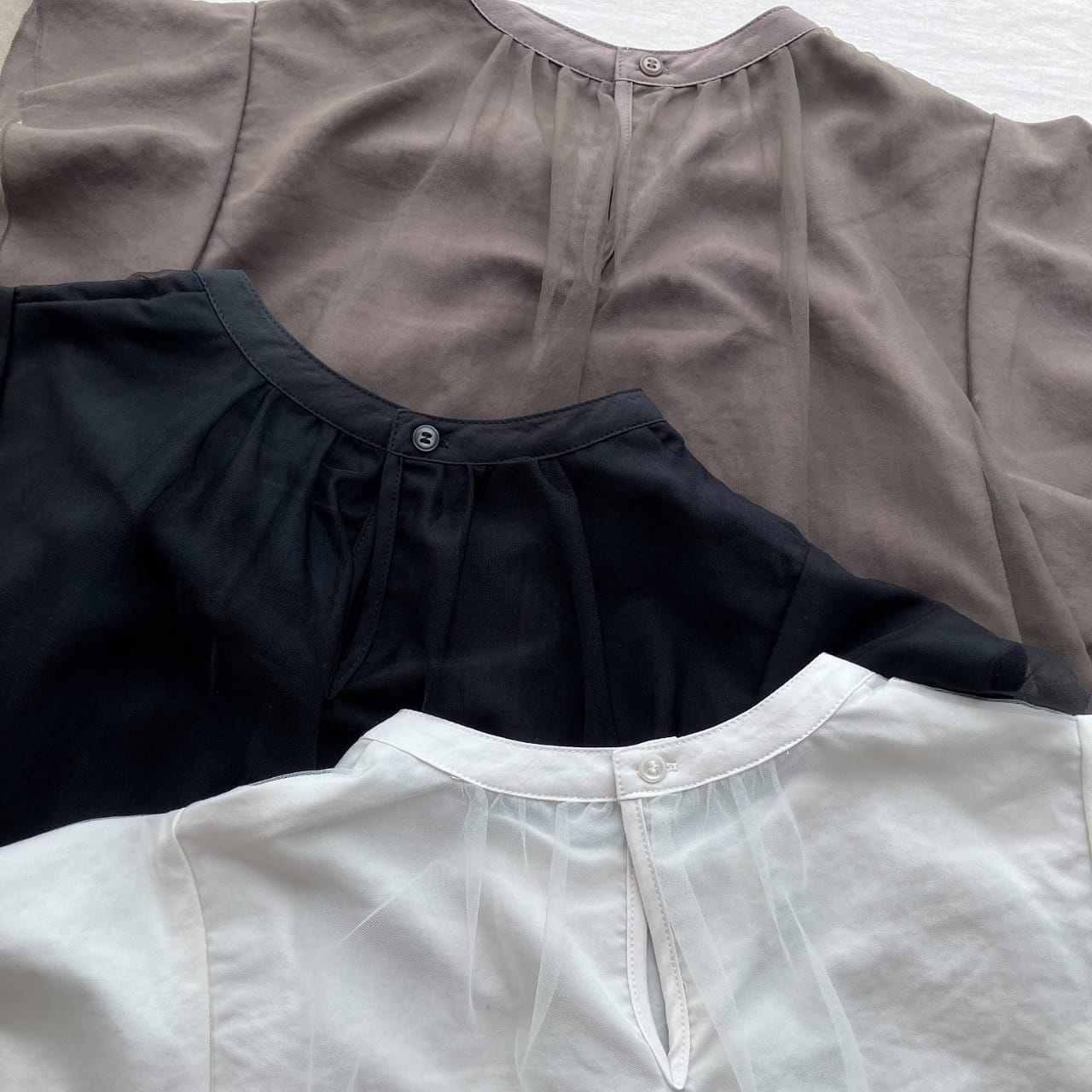 フレアスリーブブラウス ブラック Free