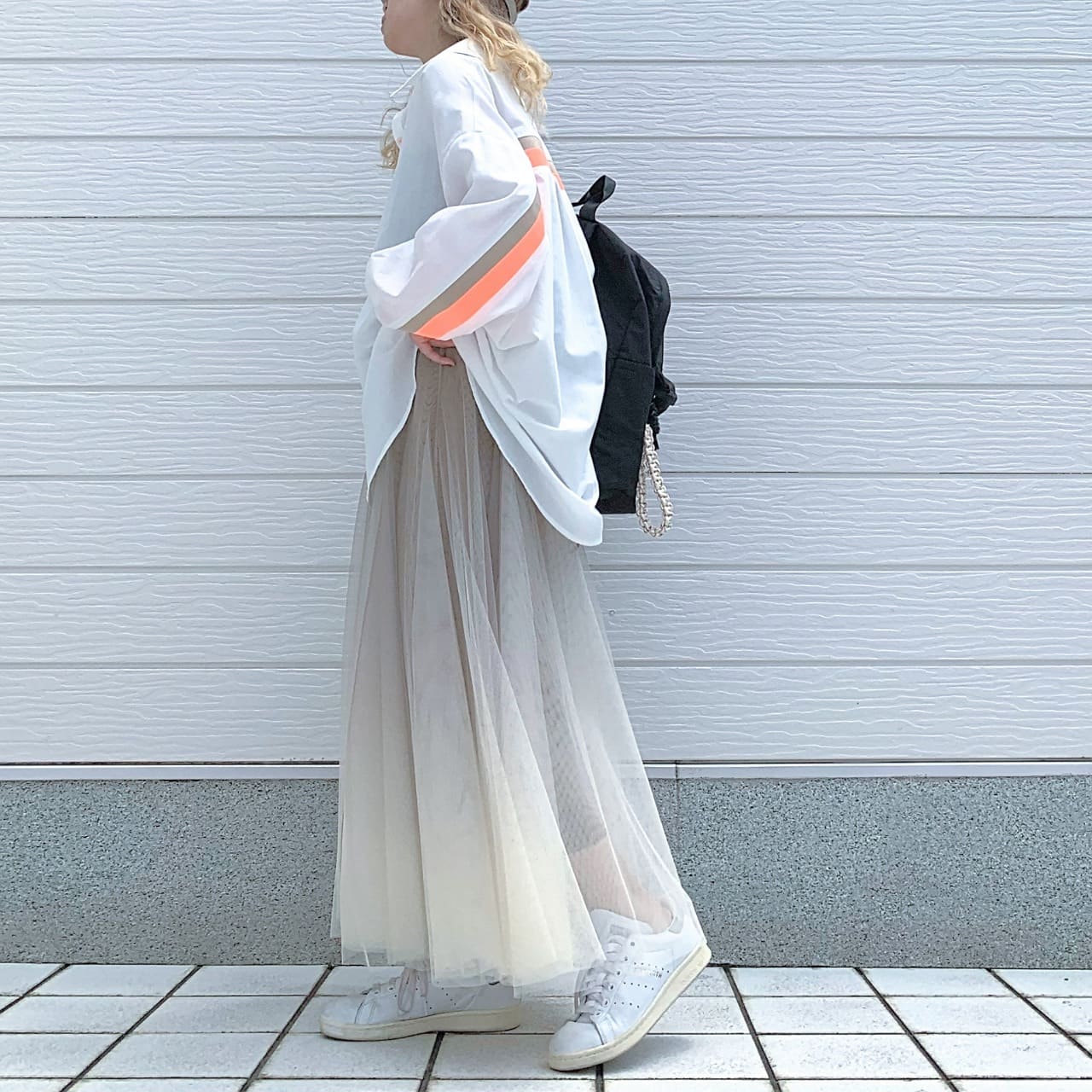 ヨークリブドッキングシャツ ホワイト Free