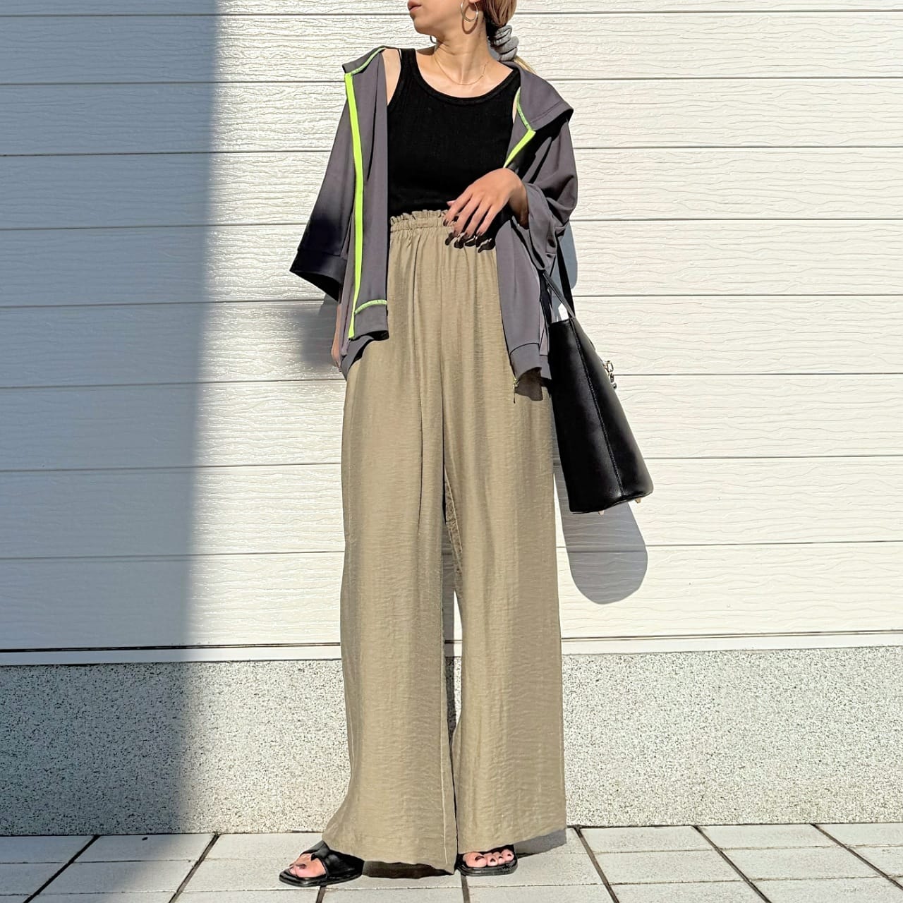 ドッキングドルマンパーカー グレー Free