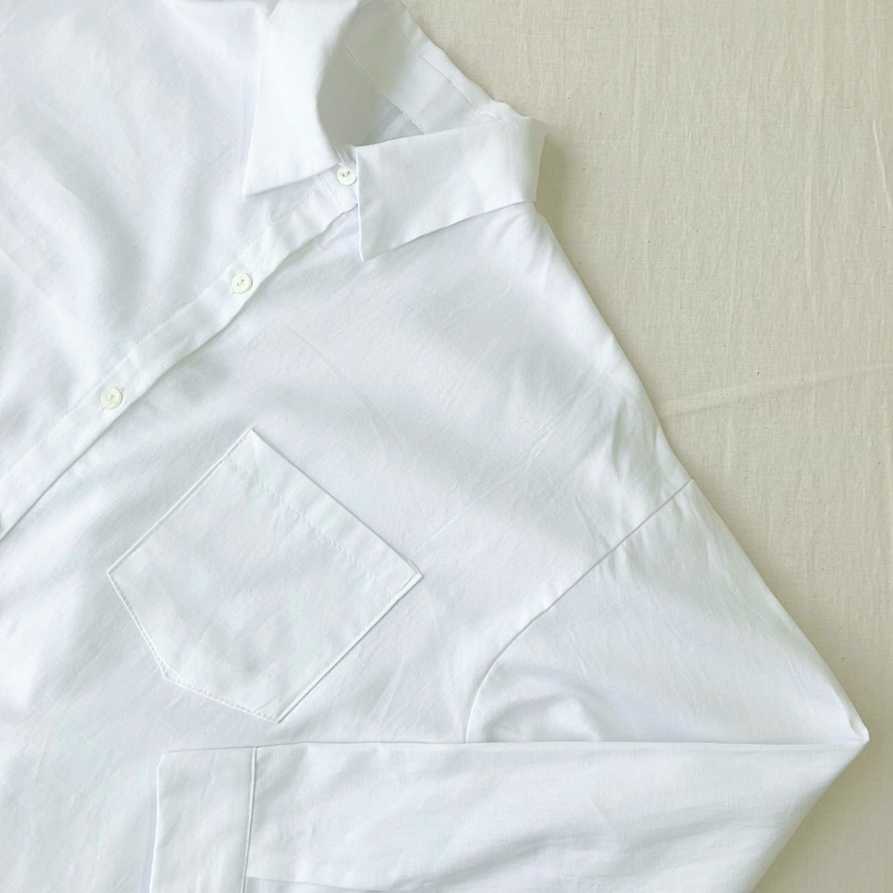 トリコロールスリットシャツ ホワイト Free