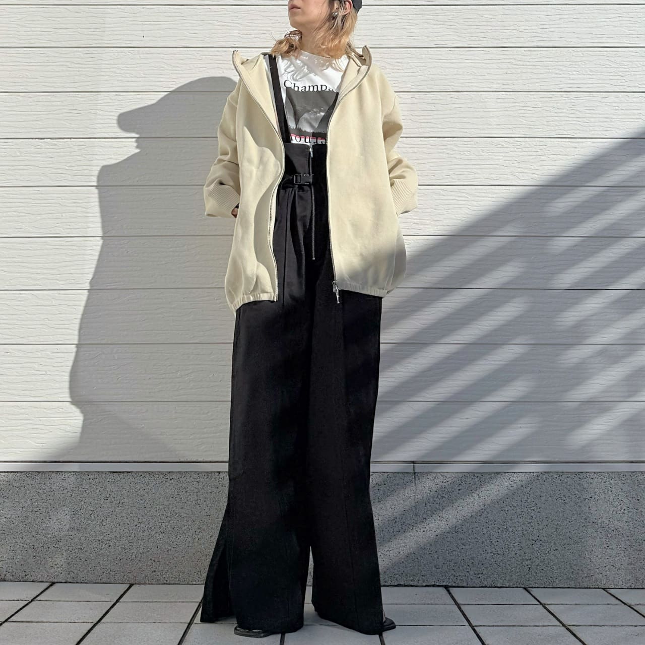 スポンディッシュパーカー アイボリー Free