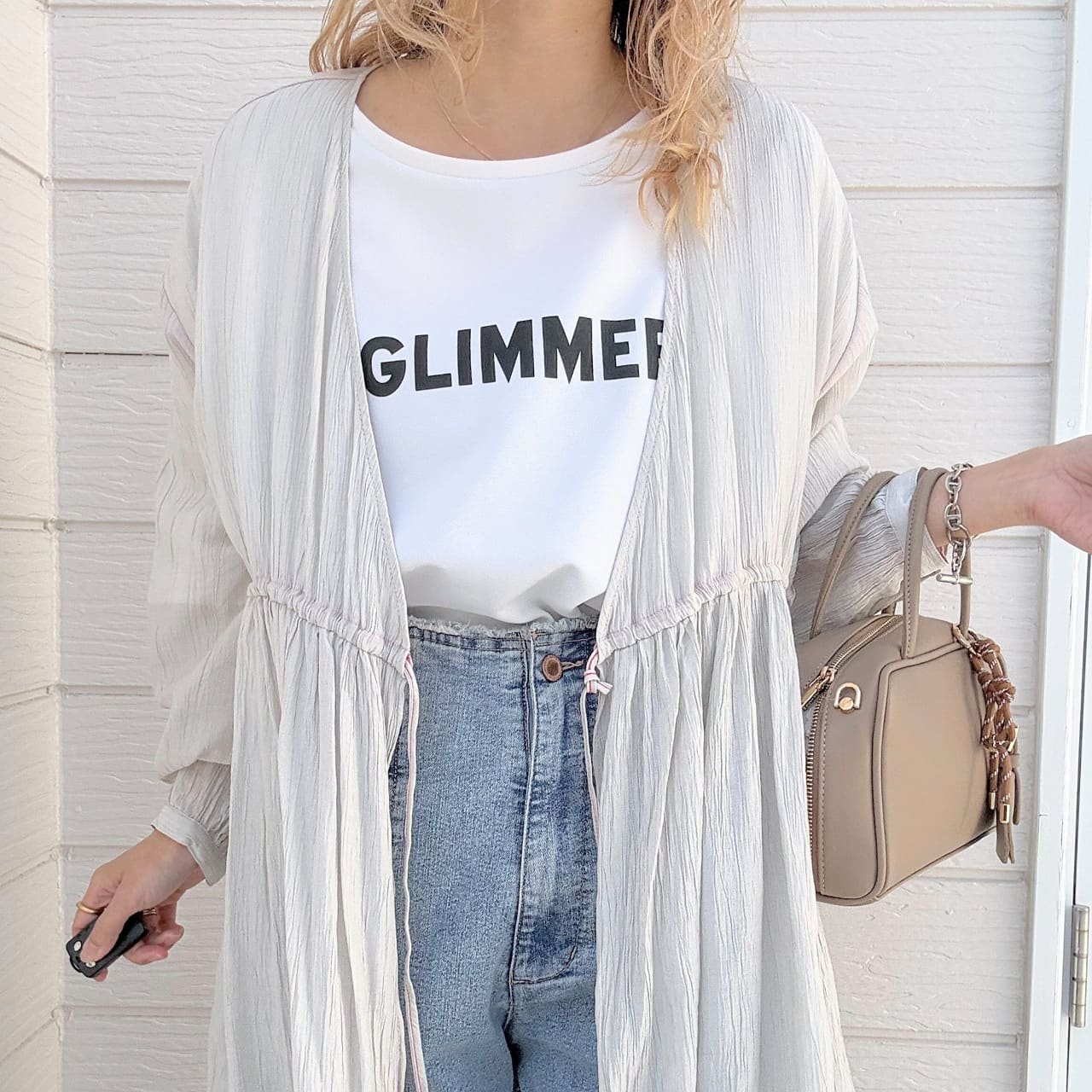 ガウンギャザーワンピース ラベンダー Free