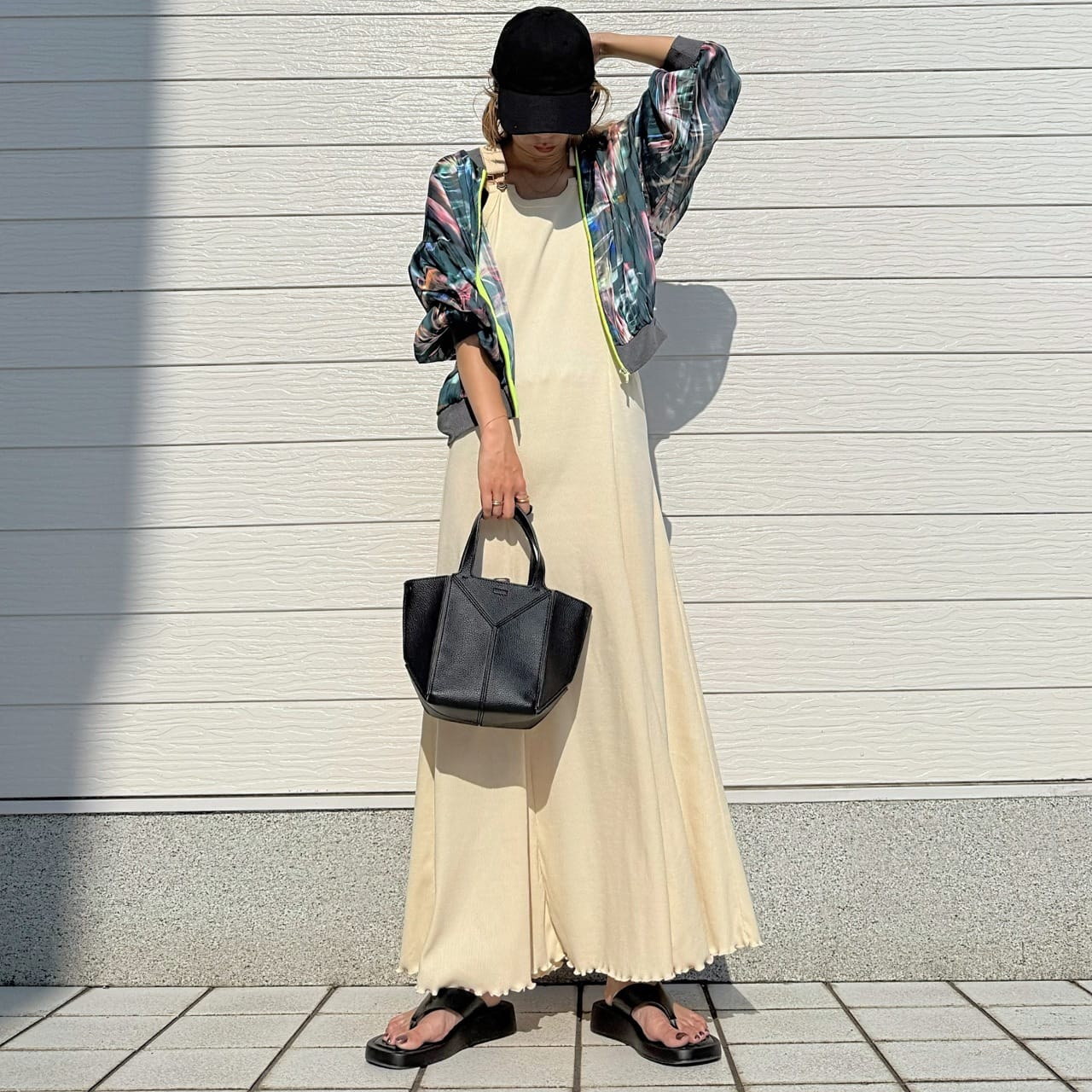 ニュアンスカラーブルゾン ホワイト Free
