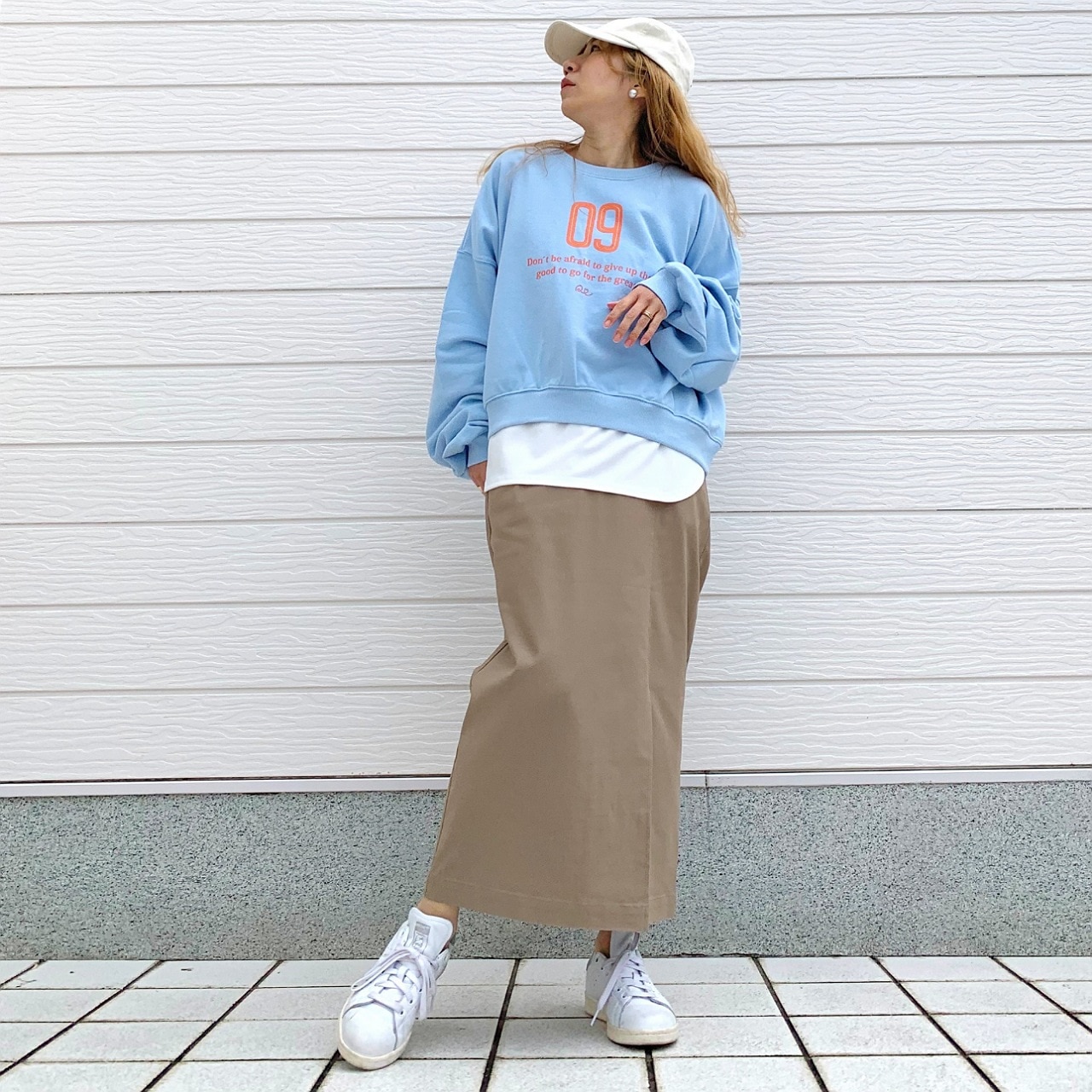 裏毛09プリントトレーナー ラベンダー Free