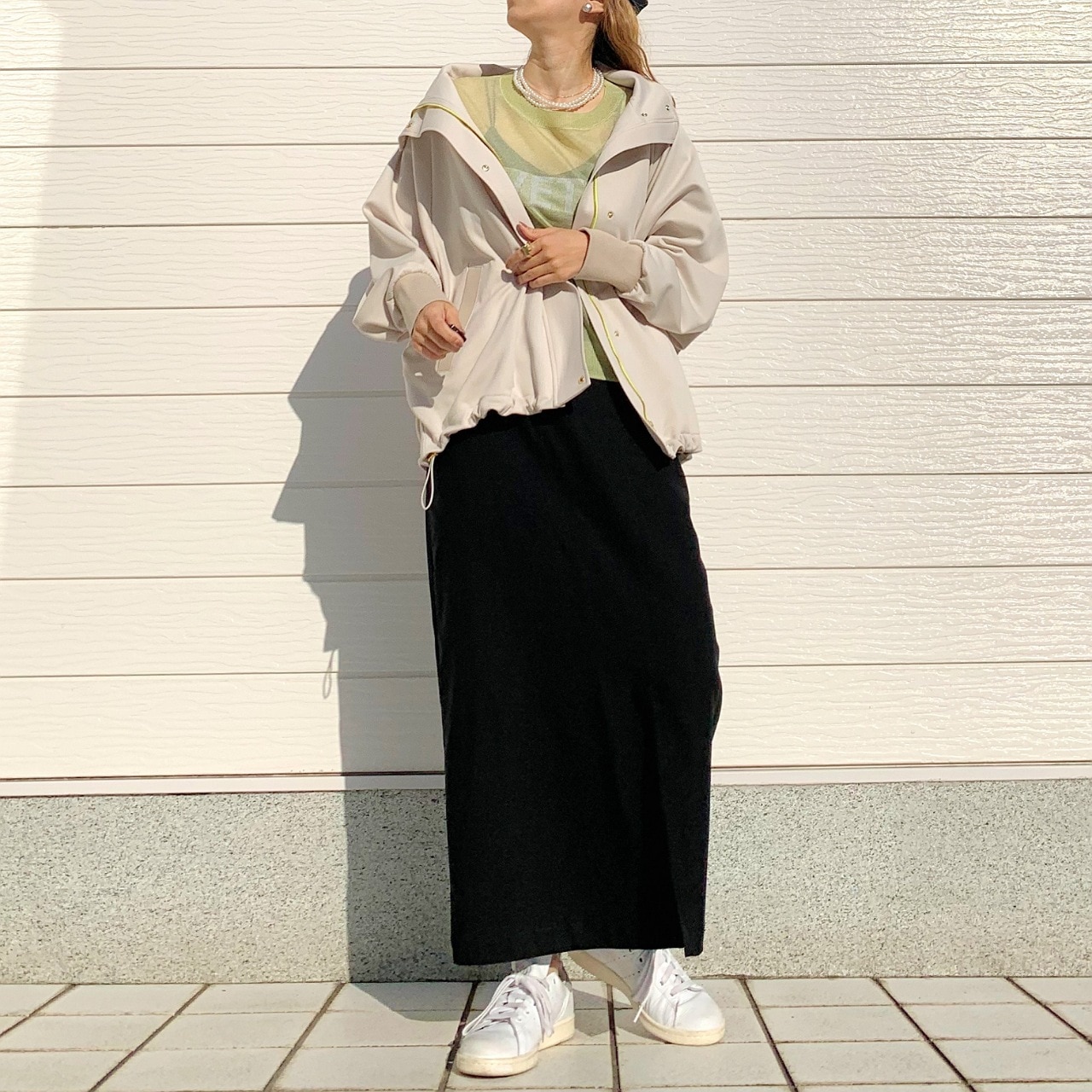 ライトダンボールドルマンブルゾン アイボリー Free