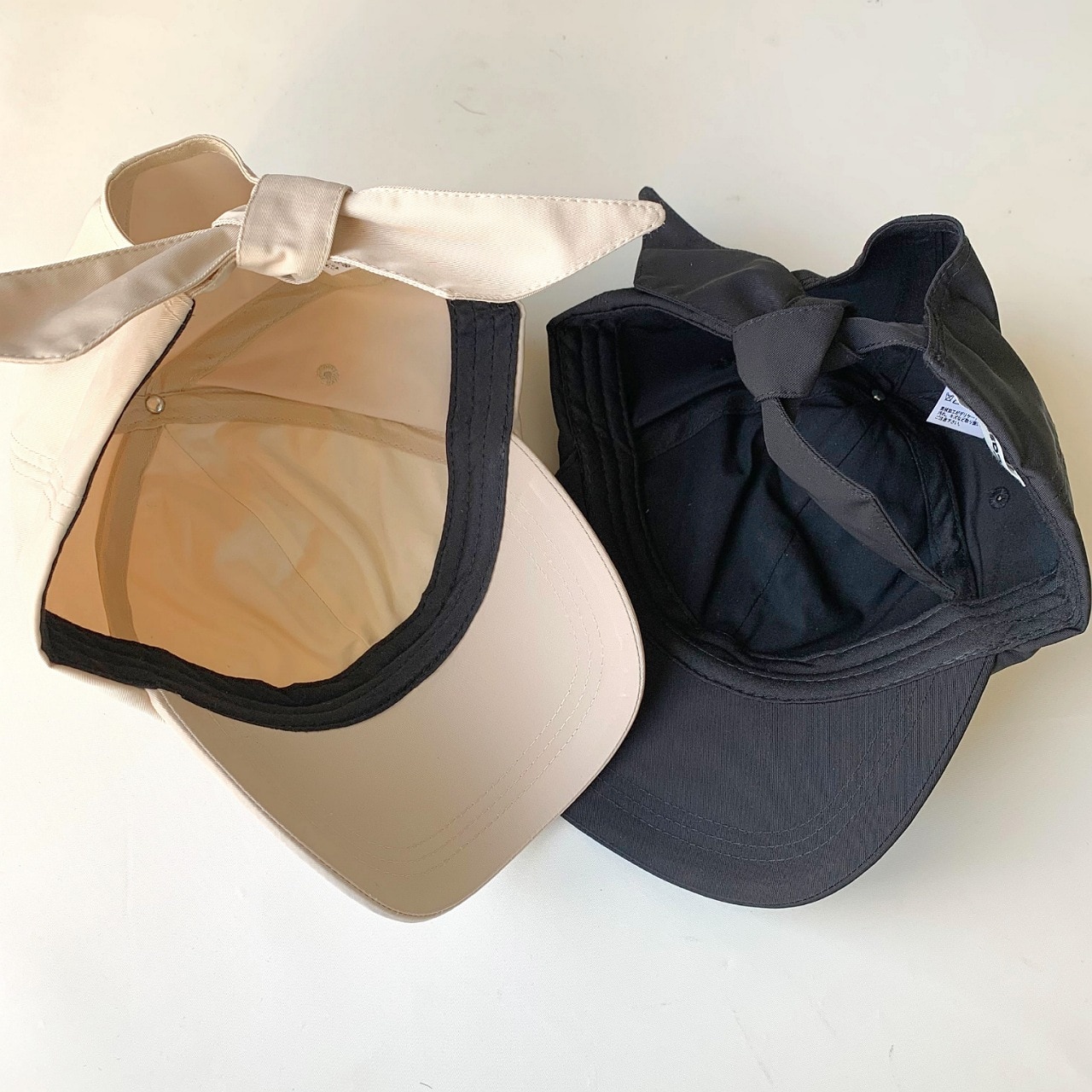 リボンキャップ アイボリー Free