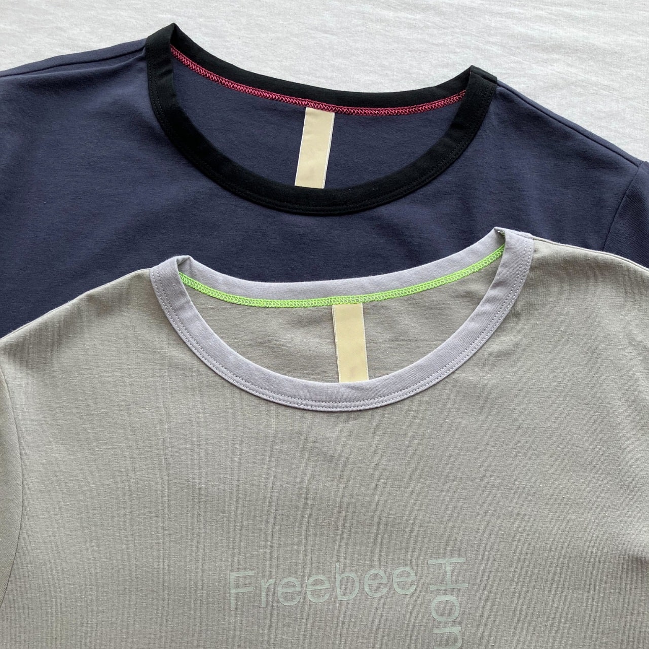 リンガーロゴプリントT オリーブベージュ Free