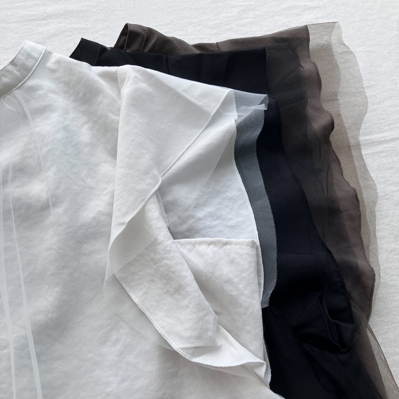 フレアスリーブブラウス ホワイト Free