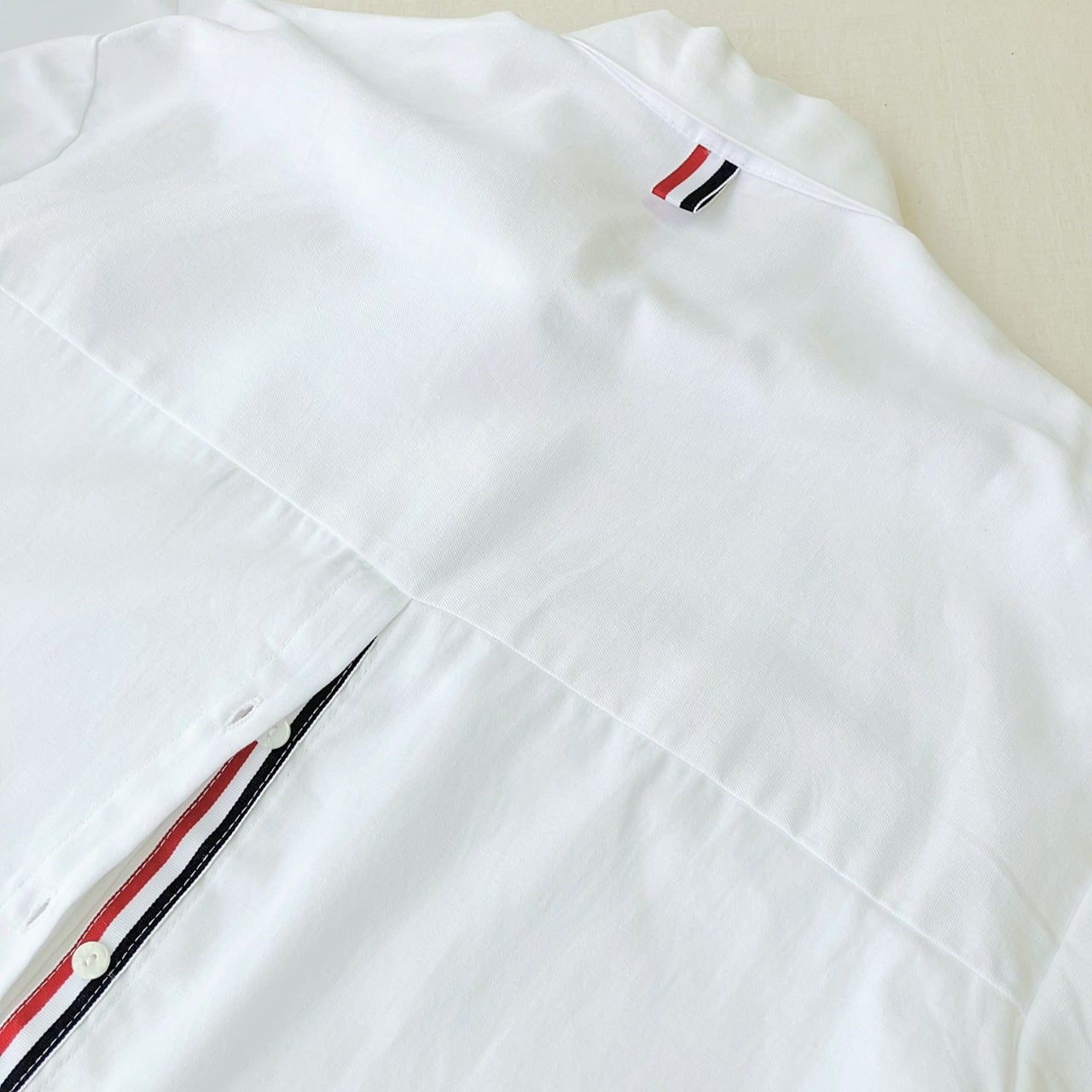 トリコロールスリットシャツ ホワイト Free