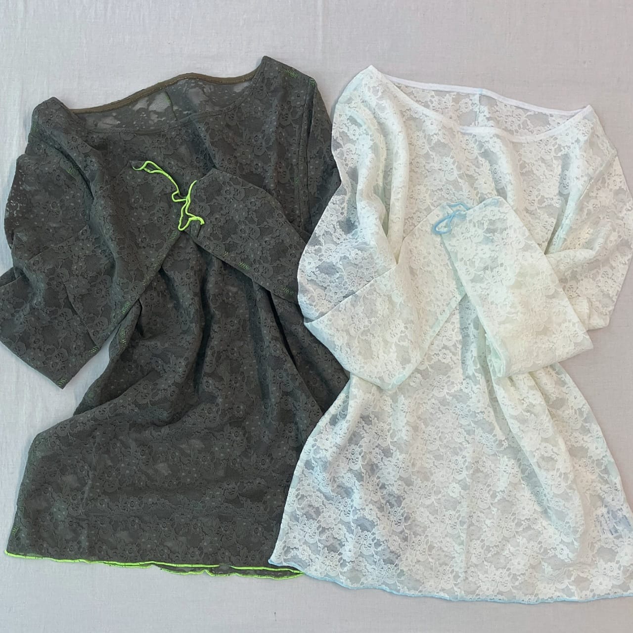 レーシーライントップス ホワイト Free