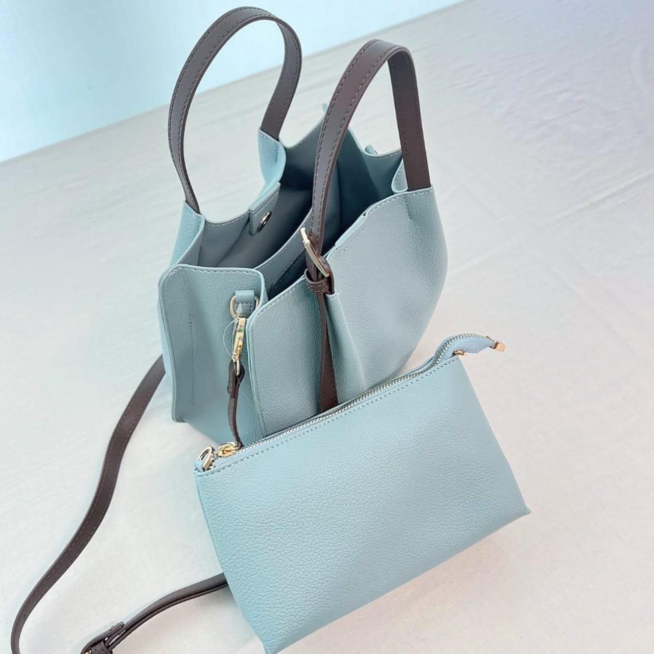 ショルダーバック付きトート アイボリー Free